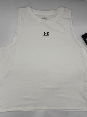 Under Armour Rival Muscle Tank Top in White